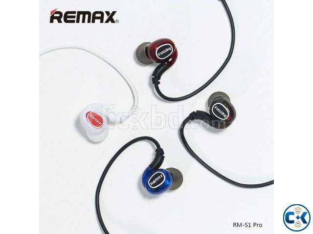 REMAX RM-S1 In-ear Sport Hanging Earphone Headset With Mic  large image 0