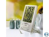 Indoor Outdoor Thermometer Hygrometer Clock Room condition
