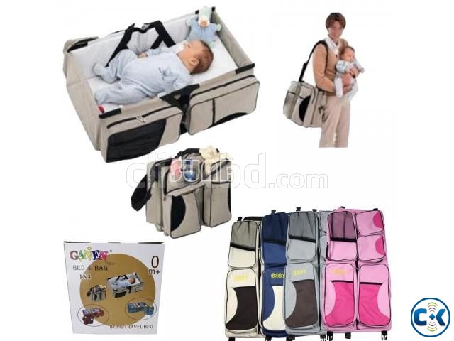 Multi-Function Folding Travel Baby Bed n Bag 2in1 large image 0