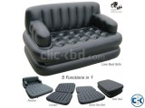 5 in 1 Inflatable Double Air Bed Sofa cum Chair