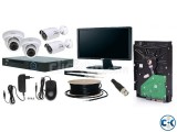 CCTV Camera Setup with 04 PCS Camera