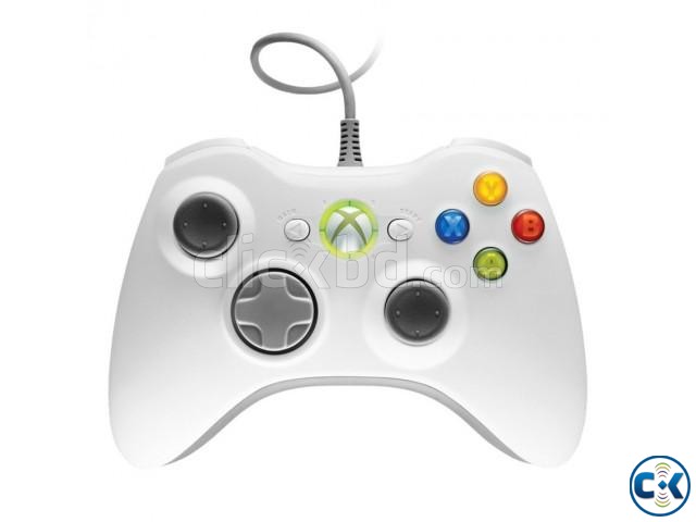 Microsoft Xbox 360 Wired Controller for PC- White large image 0