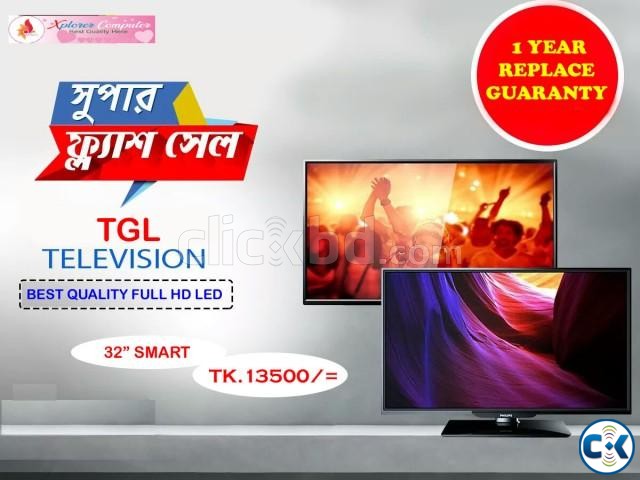 Brand New Smart 32 4K-HD LED TV Monitor large image 0