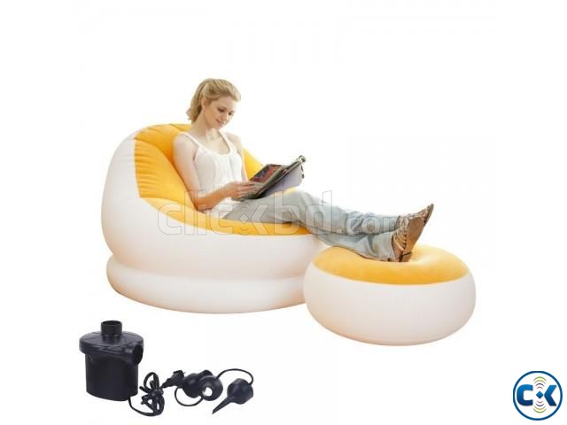 Air bed chair cum sofa large image 0