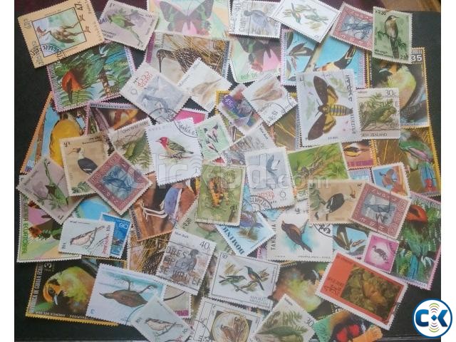 Bird theme Postal Stamp 90টি পাখি স্ট্যাম্প ডাকটিকিট large image 0