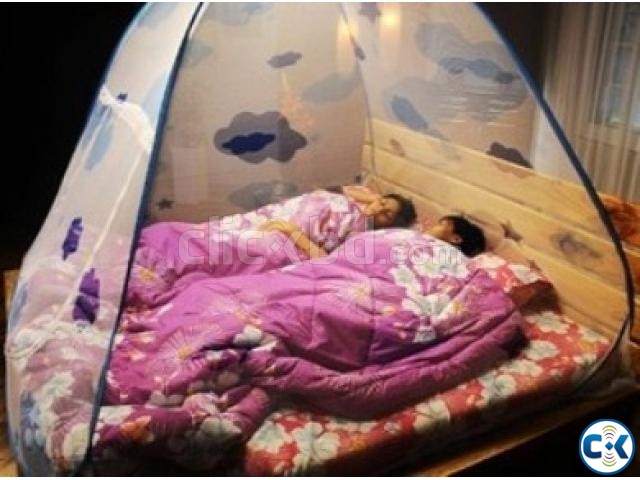Double bed King Size folding Mosquito net Hi-quality large image 0