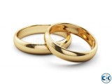 Gold Plated Finger Ring Couple