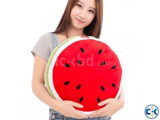 3D Watermelon Pillow Creative Cushions For car office decore large image 0