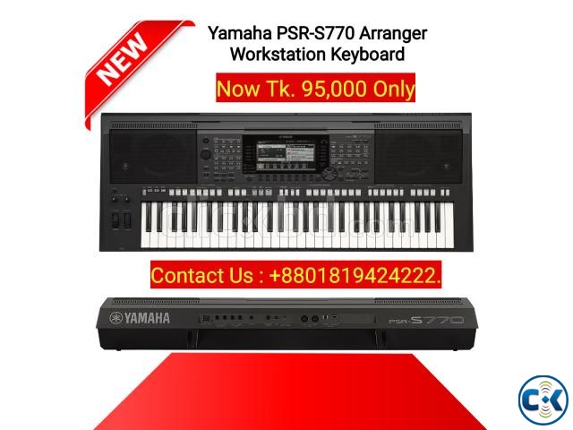 Yamaha PSR S770 61-Key Arranger Workstation Keyboard. large image 0