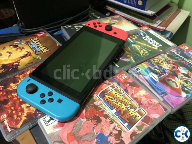 Nintendo Switch 32GB with Neon Red Neon Blue Joy-Con  | ClickBD large image 0