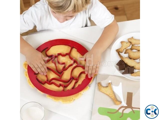 Food Grade Plastic Cookie Mould Puzzle Animals Biscuit Cutte | ClickBD large image 0