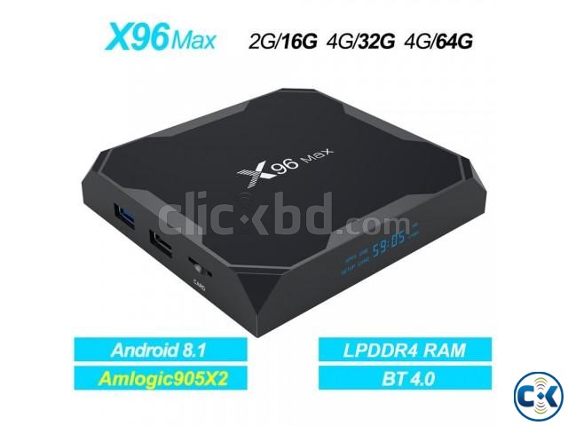 X96 Max 4GB 32GB Android 8.1 TV BOX Amlogic S905X2 Quad Core large image 0