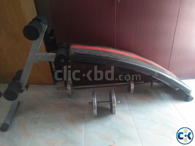 Evertop fitness machine and dunbell for sell large image 0