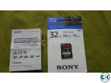 Sony High Speed Card Original 32 GB SD For Sony Cameras