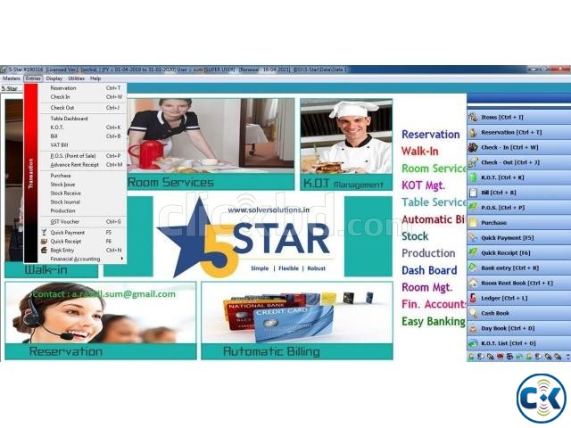 5 Star Hotel Management Software Lifetime large image 0