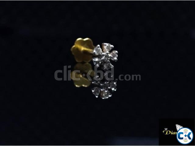 Diamond Tengel Nose Pin large image 0