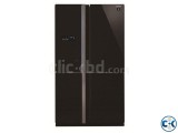 SHARP 4 Doors Side-by-Side SJ-FS85V-BK Freeze 600 Litre