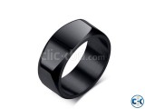 Black Plated Finger Ring for Men
