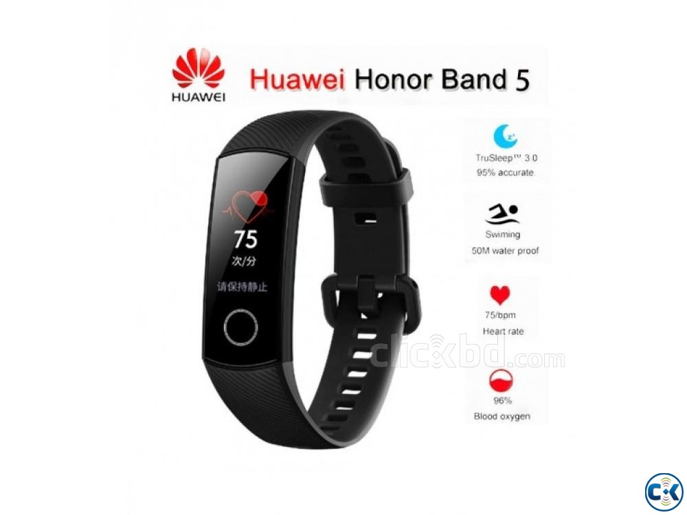 Huawei Honor Band 5 Waterproof AMOLED Touch Screen large image 0