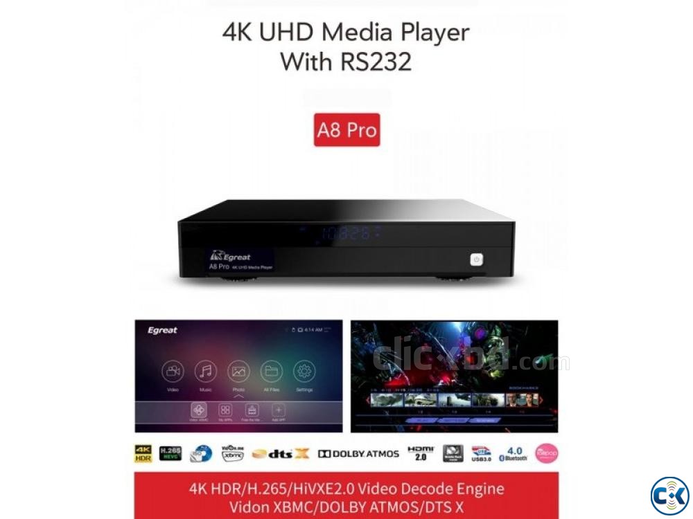 Egreat A8 Pro 4K HDR HDD Media Player PRICE IN BD large image 0