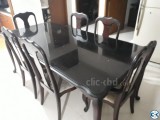 Used Dinning Table includes 8 Chairs