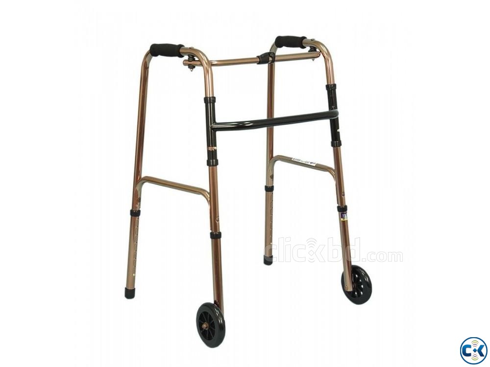 Folding Walker for Adult with Two Front Wheels large image 0