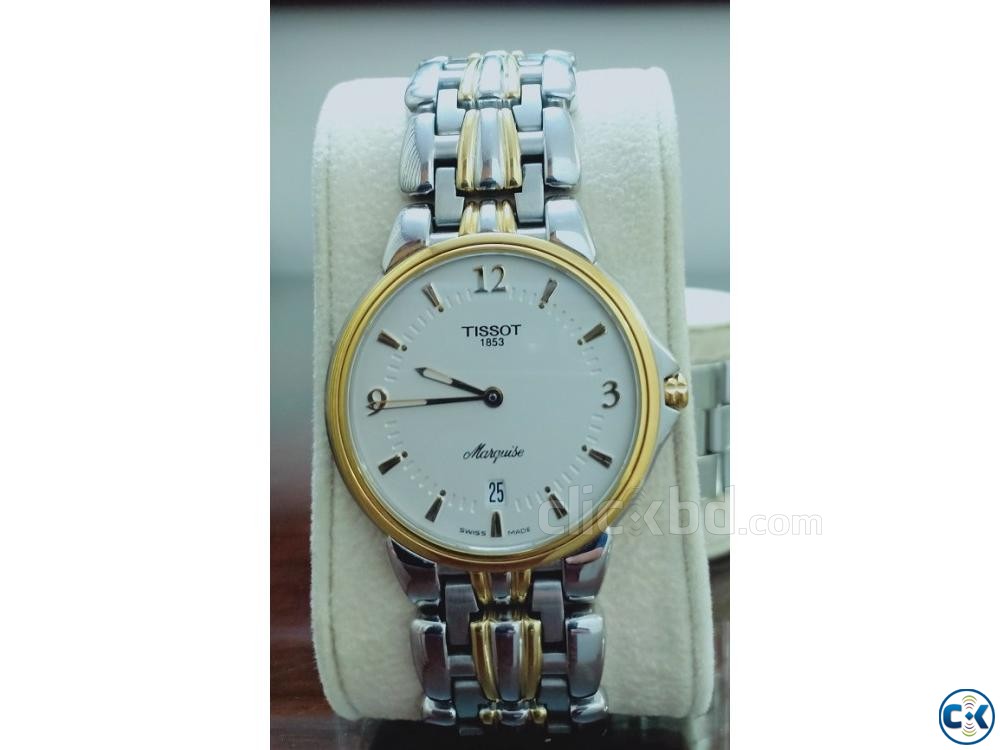 Gold and Silver Tissot Elegant Watch large image 0