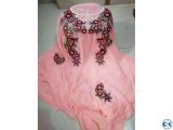 Pink Embroidery Single Unstiched Kameez for Women 3 piece 