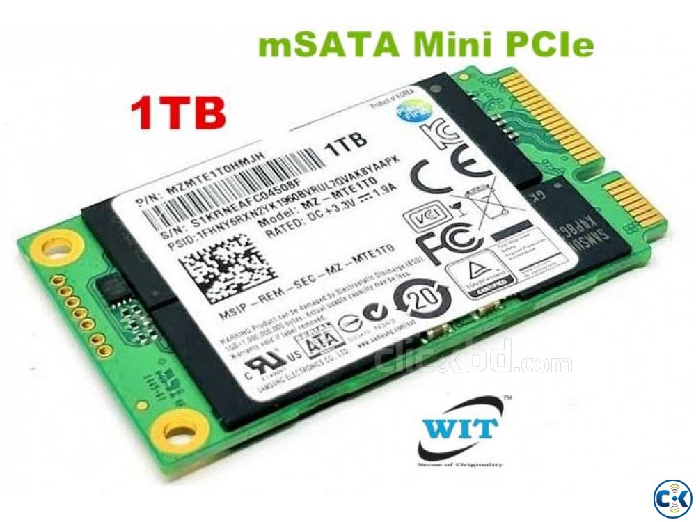 1TB mSATA Mini PCI-E internal Solid State Drive SSD 30 50m large image 0