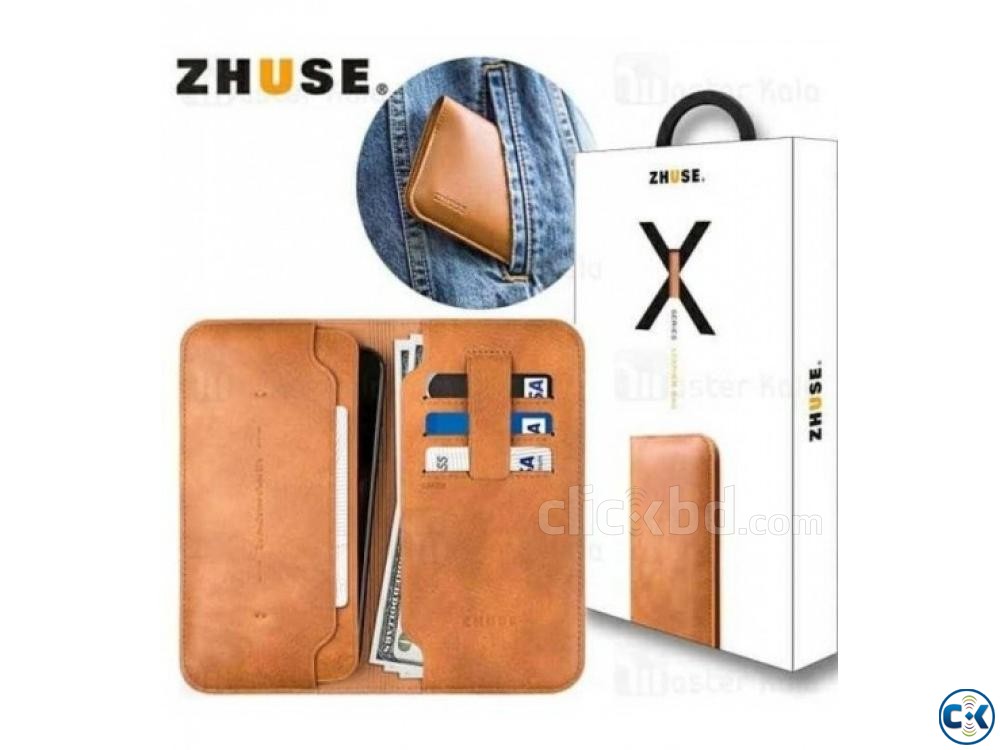 Zhuse Wallet Flip Cover For Smart Phone large image 0