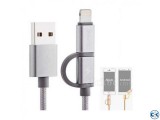 Awei 2 In 1 Android IPhone Data Cable