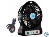 USB Portable LED Mini Fan Air Cooler 2400mAh Rechargeable Li