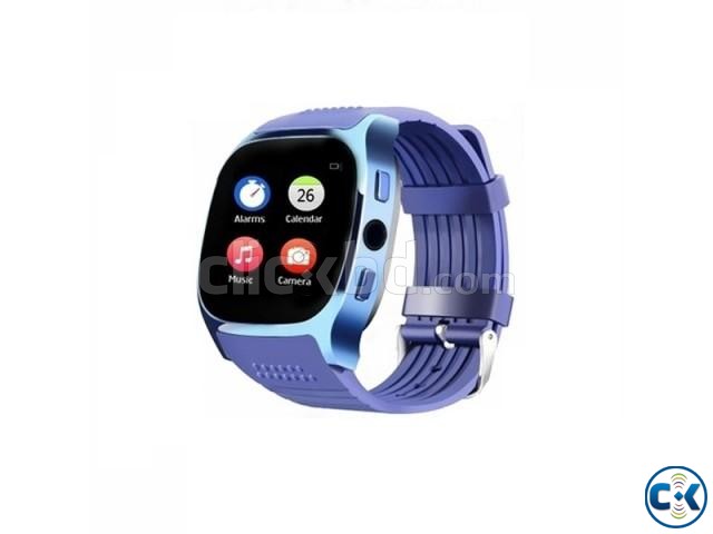 T8 mobile Watch Full Touch Single Sim-Blue large image 0