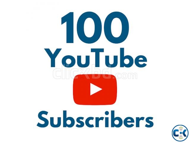 100 YouTube Subscribers 100 Real money-back guaranty large image 0