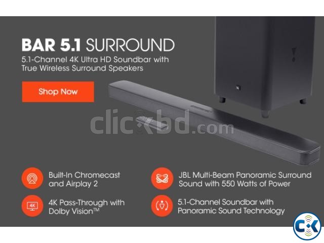JBL Bar 5.1 4K Ultra HD 5.1-Channel Soundbar True Wireless large image 0