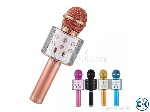 WS-858 karaoke Wireless microphone with Speaker large image 0