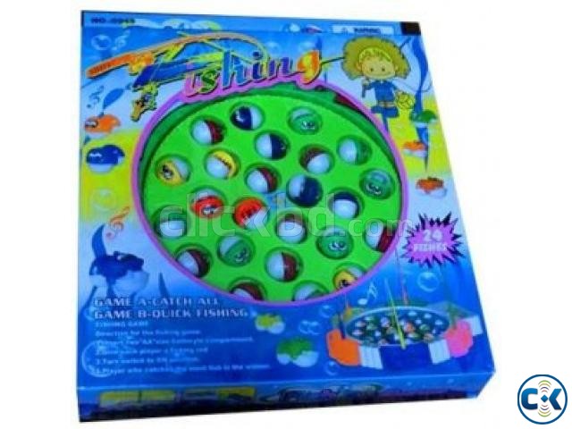 Fishing Game Kids Toy 24 Fishes 4 Players large image 0
