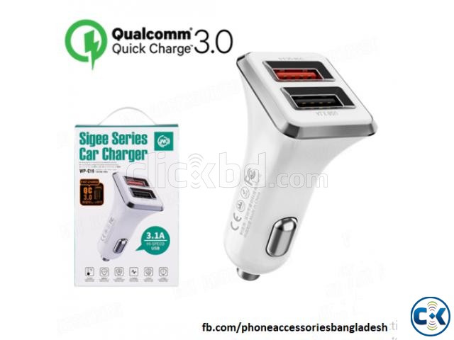 Car Charger Dual USB Ports Charger WP C19 large image 0