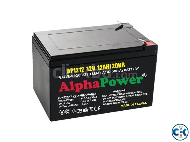 AlphaPower VRLA AGM Battery 12V 12Ah 20HR for UPS Others large image 0
