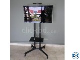 LED LCD TV Flat Panels Stand with Wheels Mobile troly
