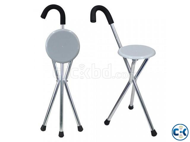 Foldable Walking Stick Cum Chair large image 0