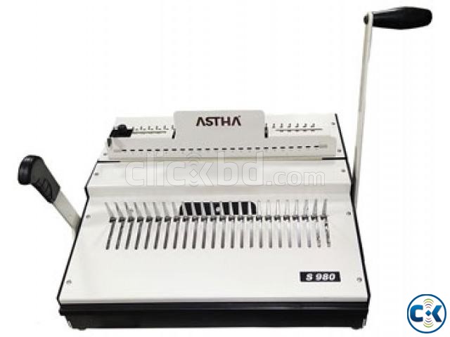 ASTHA S-980 Comb Binding Machine large image 0