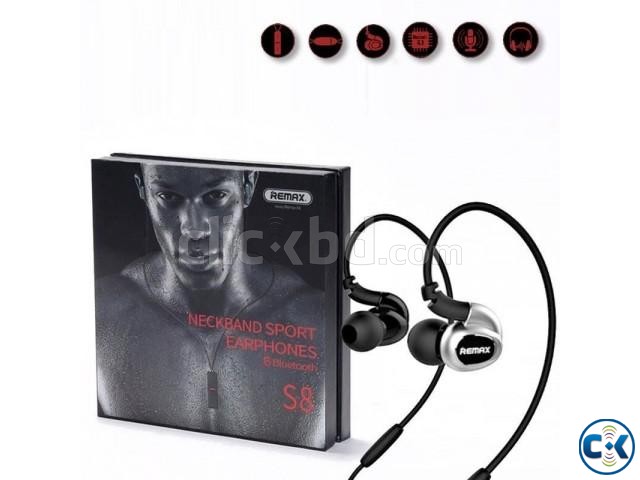 REMAX RM-S8 Neckband Waterproof Bluetooth Headset large image 0