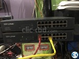 TP-Link TL-SG1016D 16-Port Gigabit Switch 2 pcs