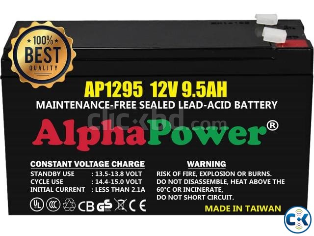 AlphaPower Battery 12V 9.5Ah 20HR for UPS Others Taiwan large image 0