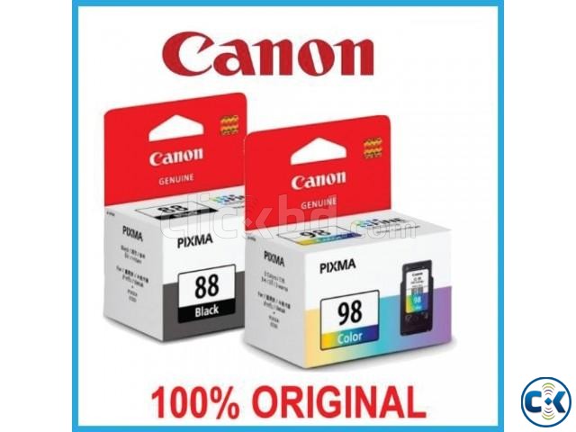 Canon original genuine PG-88 CL-98 black color ink cartridge large image 4