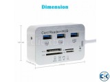 7 In 1 Card Reader With USB Hub