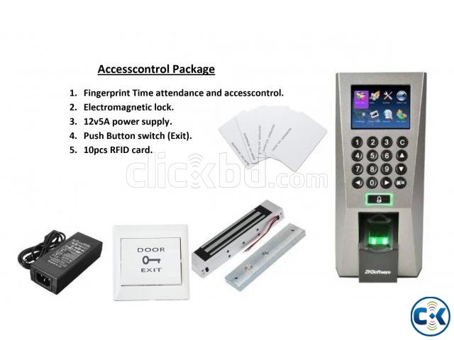 Finger Card system Accesscontrol Package price in banglad large image 1