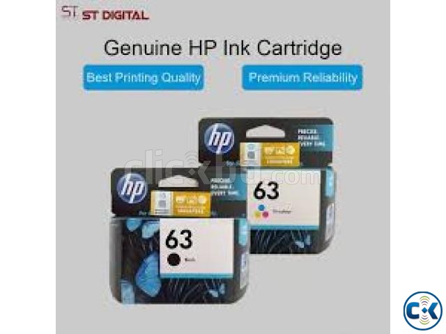 HP Original 63 Black Tricolor Ink Cartridge Set large image 1