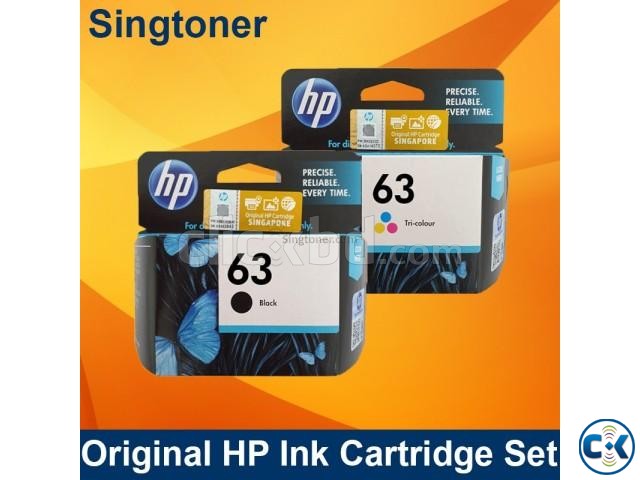 HP Original 63 Black Tricolor Ink Cartridge Set large image 3